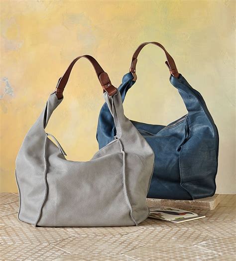 slouchy leather bag in style